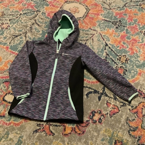 FREE COUNTRY Zip Up Hooded Jacket M - Picture 2 of 5